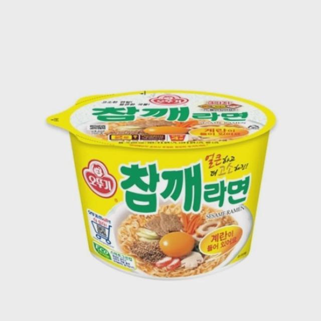 오뚜기 참깨라면 용기 사발면 110g 12입 1박스