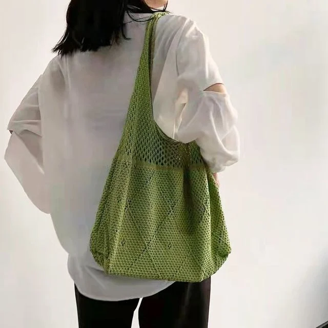 봄여름 그물가방 에코백 니트짜임 비치가방 숄더백