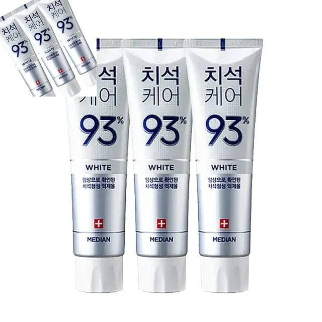 메디안 케어 치약 3개입 성인용치약 튜브형구강관리 구취제거용 가정위생용품