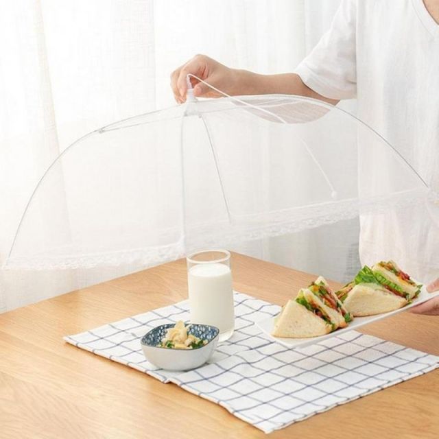 주방 메쉬 먼지털이 덮개 밥상보 접이식
