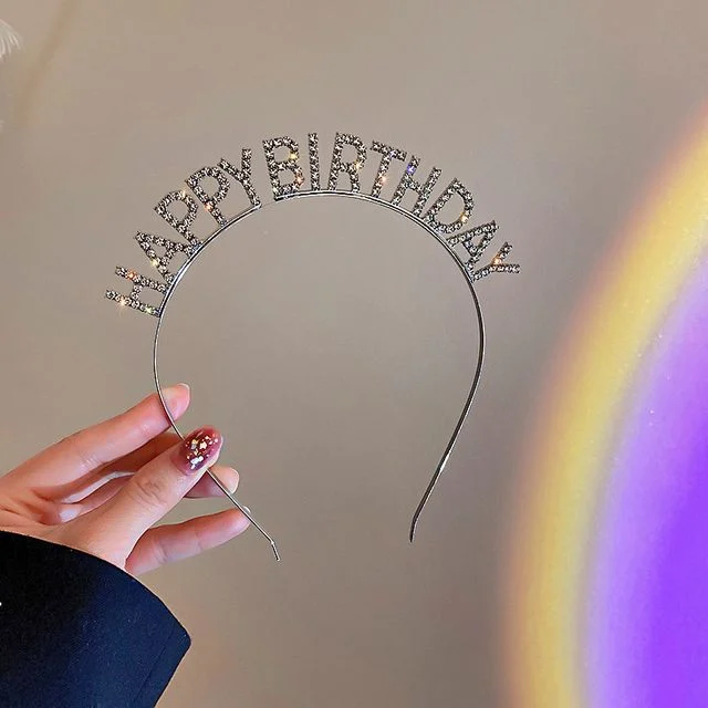 생일파티 머리띠 해피벌스데이 티아라 파티용품