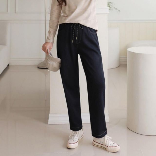 여성 일자 청바지 팬츠 편한 데일리 소프트