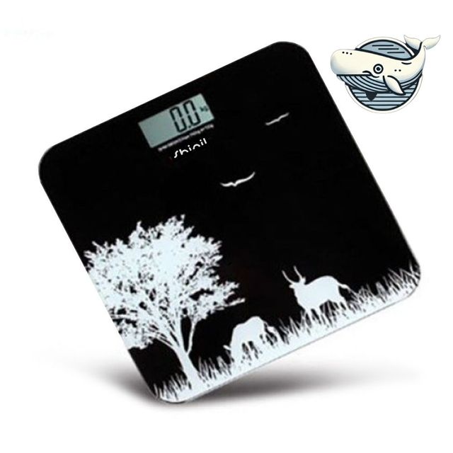슬림 디자인 블랙 디지털 체중계 150kg
