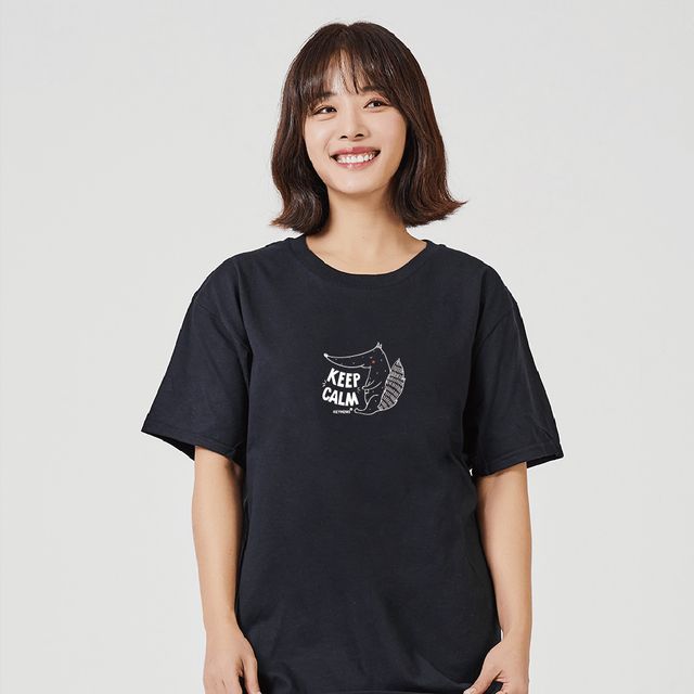 키밍 KEEP CALM 데일리 그래픽 반팔티 여름 티셔츠