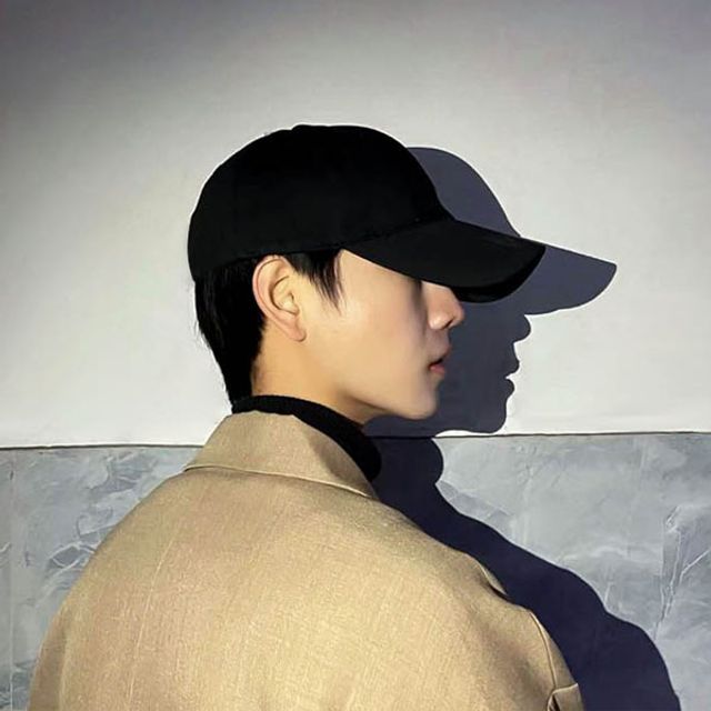 연예인 공항패션 여행 남여공용 커플모자 무지볼캡