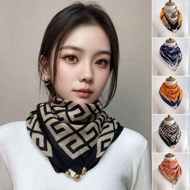 마그네틱 롱스카프 헤어밴드 여성 머플러