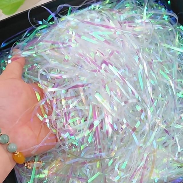 쵸핑 투명 셀로판 3mm 100g 스터핑 완충제 선물 지 료 부자재 소품 포장 비닐