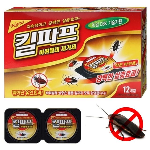 바퀴포충 실내용 벌레약 베이트처리 12개입