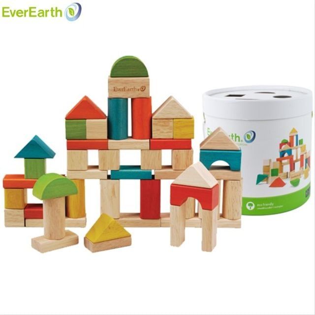 원통쌓기블록 EverEarth 에버어쓰 32569 50P