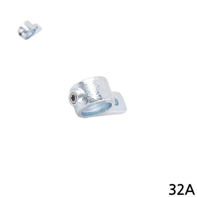 다용도 파이프클램프 32A 42.4mm 실버 가구부속품 파이프조인트 파이프브라켓 가구클램프