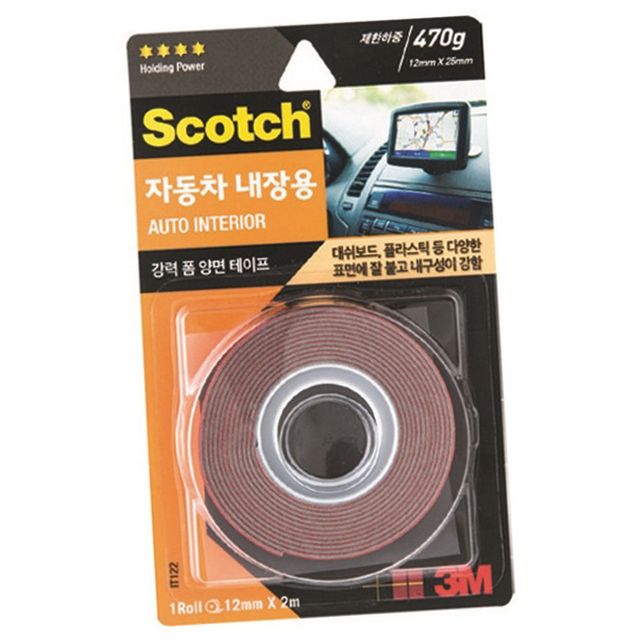 3M 스카치 강력 자동차 내장용 폼 양면테이프 1P 접착