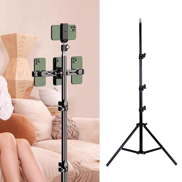 촬영 삼각대 2.4m, LED 라이트 거치대 트라이포드
