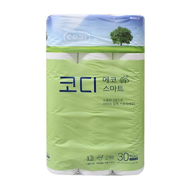 코디 에코 스마트 화장지 30롤 두루마리 화장지 티슈