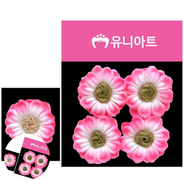인테리어조화 어린이집환경판 투톤 마국화 소 분홍