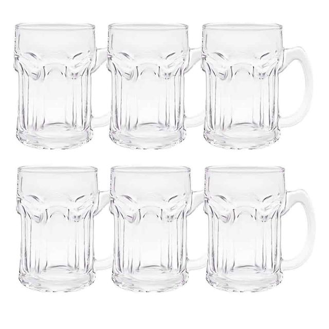 머그컵 355ml 6p 손잡이유리컵 커피잔 예쁜머그컵 커피머그잔