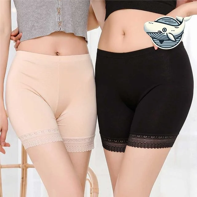 레이스 밑단 편안한 통넓이 빅사이즈 속바지
