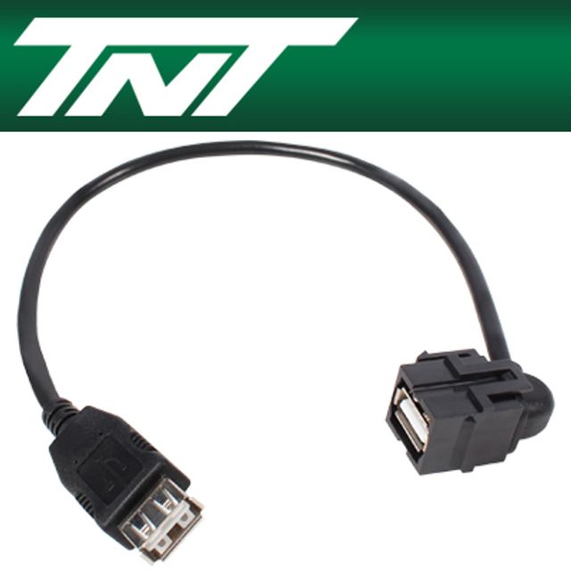 강원전자 TNT USB2.0 AF/AF 스냅인 멀티 케이블 타입 모듈 0.3m NM-TNTG04