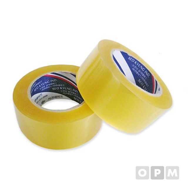 더블 OPP 테이프 초강력 러버 투명 48X100mm 30개