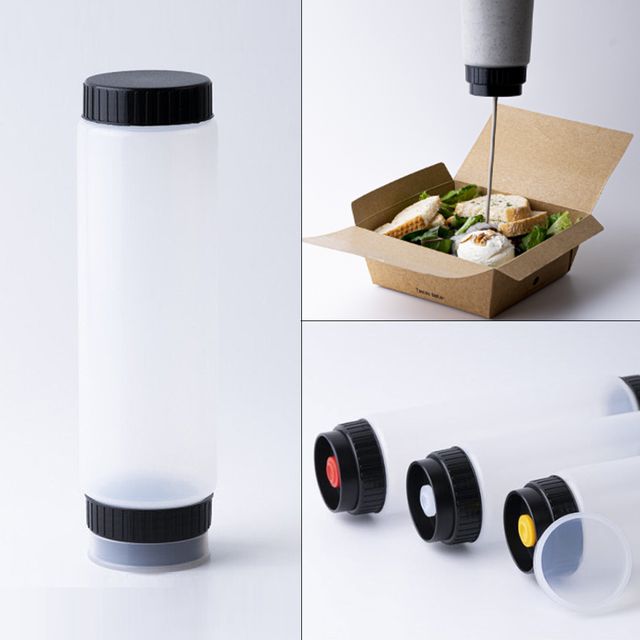 거꾸로 소스통 350ml 액상 소스 디스펜서 주방