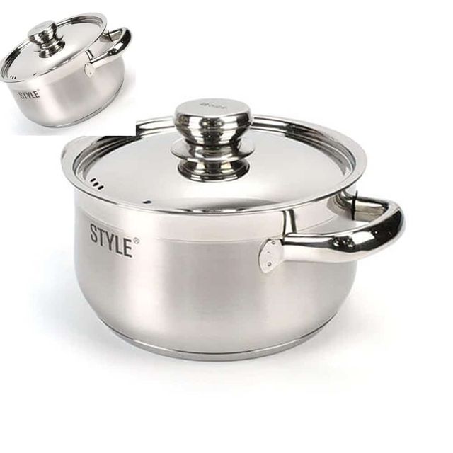 인덕션겸용 삼중바닥 스텐 양수냄비 26cm 조리냄비 찌개냄비 주방용품 가정용냄비