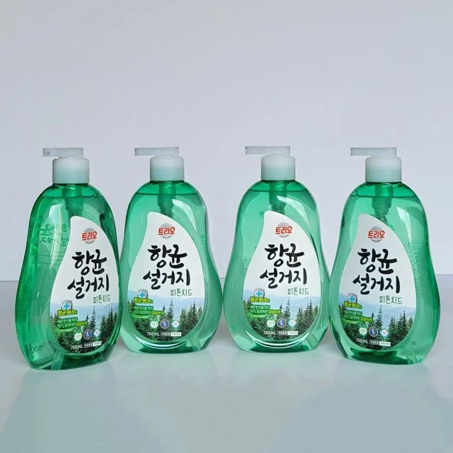 애경 트리오 주방세제 용기형 (700ml/750ml) 4개