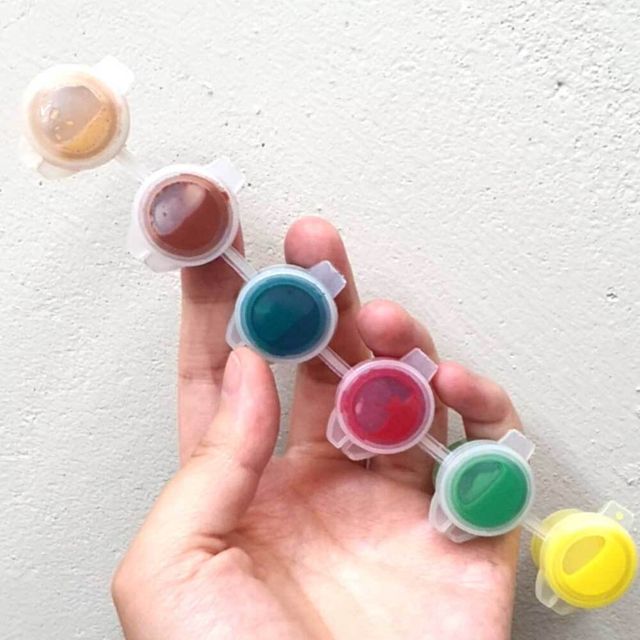 미니 물감 소분통 6구 3ml 물감통 물감소분