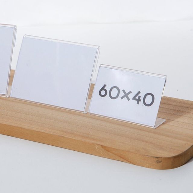 아크릴 꽂이 안내판 6x4 아크릴거치대 POP스탠드 아크릴안내판