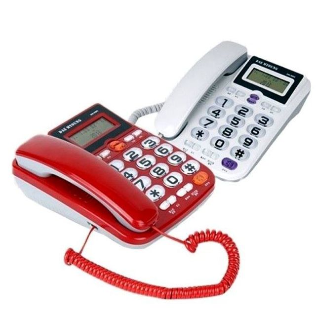DM 980화이트 일반전화기 사무실 유선전화기 대명 발