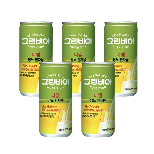 그린비아 디엠 당뇨 환자용 200ml 5캔