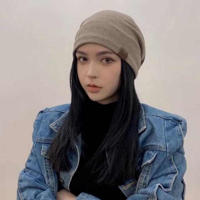 남녀 5컬러 캐주얼 사계절 환우비니 라벨 심플 면비니