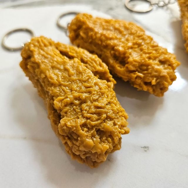 닭날개 모양 미니 키링 소품 열쇠 악세사리