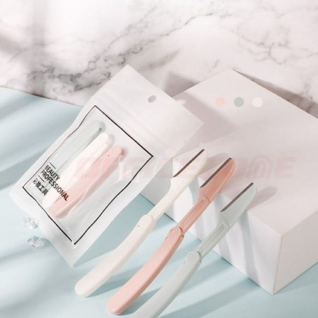 디자인쿡 간편 눈썹칼 3종 세트 눈썹 정리