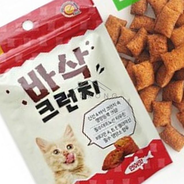 고양이 간식 트릿 연어맛 크런치 반려묘 간식