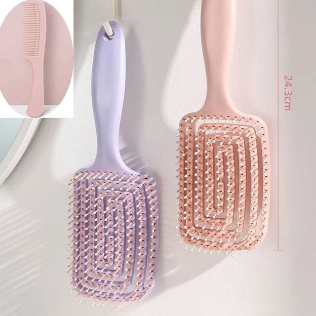 초밀착 두피 펀칭 마사지빗 헤어브러쉬 말꼬리빗포함