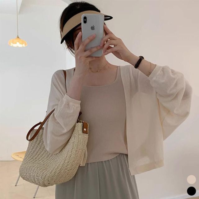 크롭 코디 가디건 데일리 루즈핏 롱가디건 여자가디건