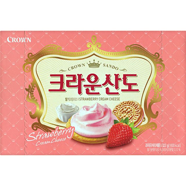 크라운 딸기산도 323g 1개