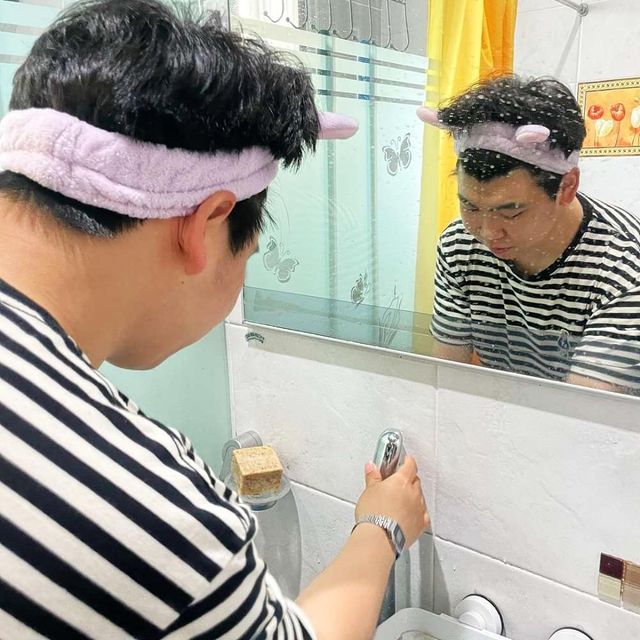 토끼 퍼플 세안밴드 머리고정 바니세안밴드