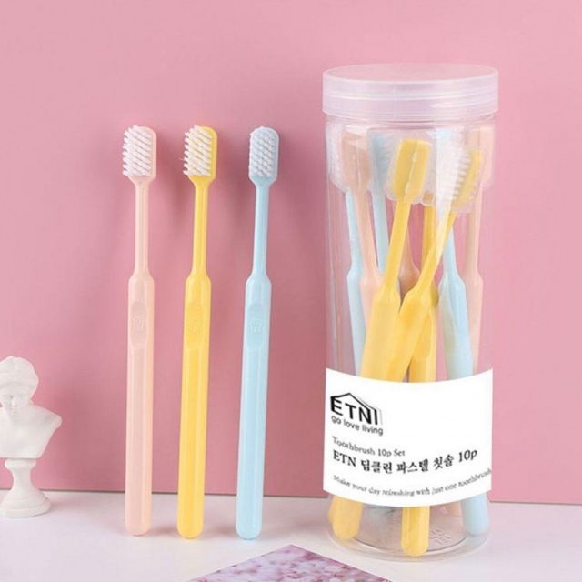 ETN 칫솔 10개 부드러운 미세 칫솔모