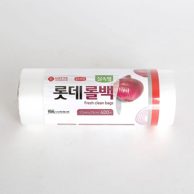 실속형 위생롤백 400매입 소형 비닐팩 롤팩 크린지퍼