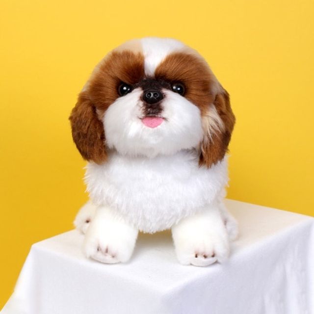 위더펫 리얼 강아지 인형 시츄 애착인형 선물