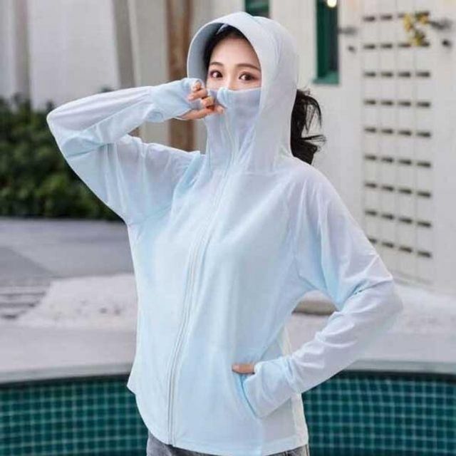 여름용 자외선 차단 냉감 점퍼 낚시 등산 조깅 자전거 여성용 쿨웨어