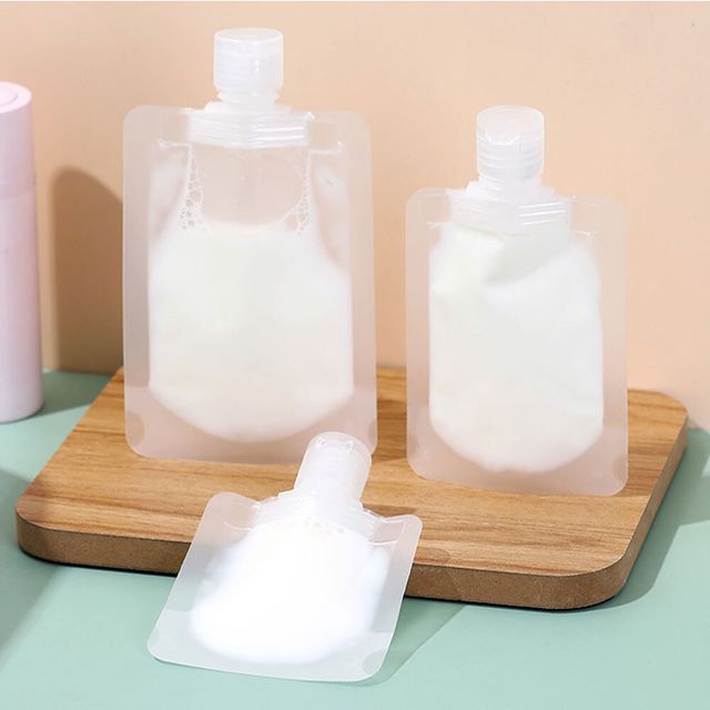 휴대용 소분 파우치 100ML 화장품 샴푸 로션 여행