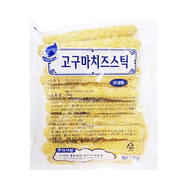 밸뷰유통 롱롱 고구마치즈스틱 1.4kg 70g x 20개