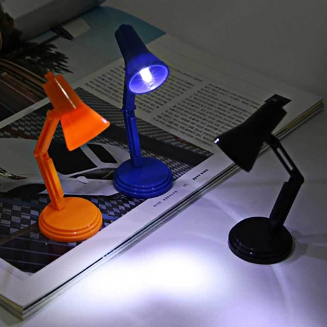 미니 독서등 컬러 10cm 전지 탁상