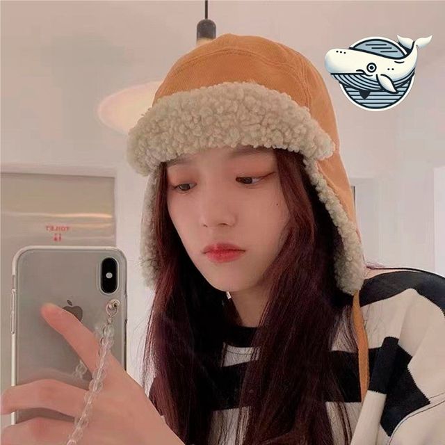 따뜻한 겨울 벙거지 모자 양면 활용 테디 모자