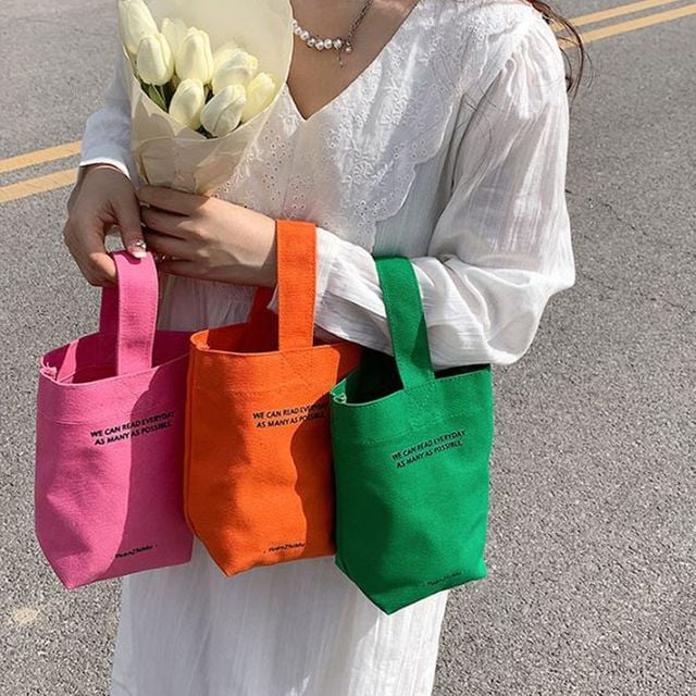 후스토리 파우치 일상 컬러풀 미니 에코백