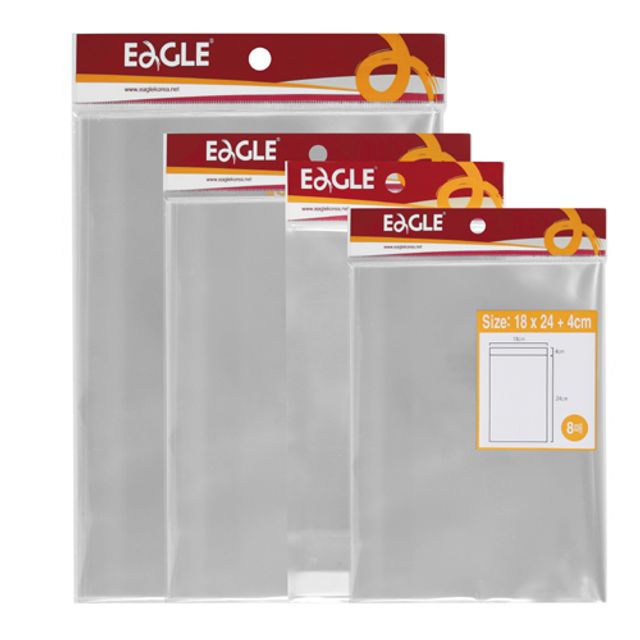 문구사무/투명한접착봉투(대/240x320/15매/Eagle)