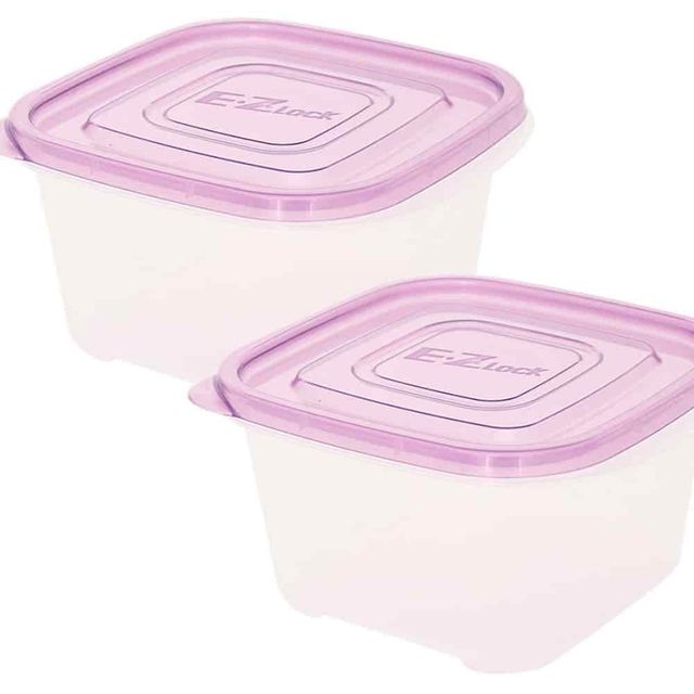 밀폐용기 970ml 2p 사각반찬용기 사각용기 정사각밀폐용기 정사각형용기