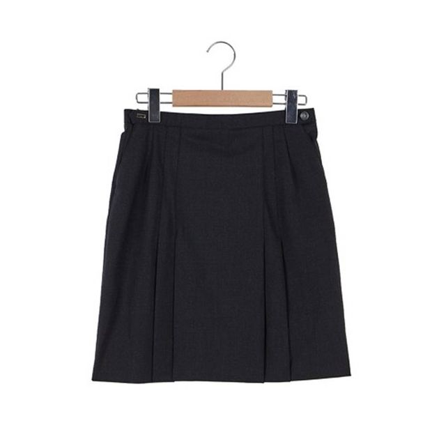TBZ 교복몰 양쪽 두줄 차콜 동복 치마(상촌중) 교복치마
