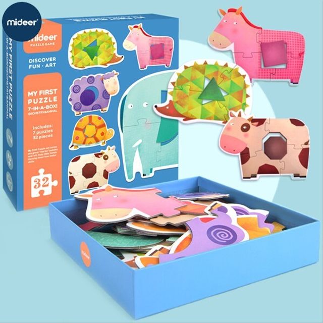 MIDEER 처음해보는 동물기하학퍼즐놀이 KMD3022